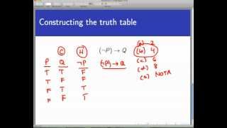 Truth tables part 2 Screencast 213 [upl. by Buine]