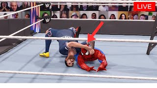 MESSI VS CR7 WWE 2K24 LIVE🔴 [upl. by Ainafetse]