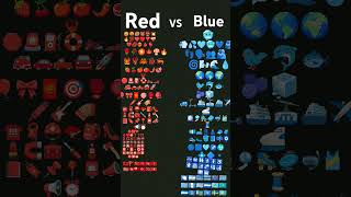 Red VS Blue  My favourite colour is blue and your  Mention in comment Cartoon Arshan Zarif [upl. by Meehahs720]