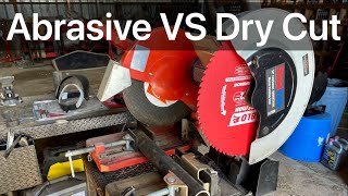 What’s the Best Blade for Cutting MetalDry Cut Saw VS Abrasive Saw Blade [upl. by Carita344]