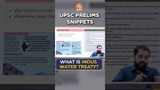 What is Indus Water Treaty shorts [upl. by Haldi732]