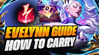 EVELYNN  ESCAPE LOW ELO  TIPS  TRICKS  CHALLENGER EVELYNN GUIDE [upl. by Klockau456]