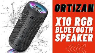 Ortizan X10 RGB Bluetooth Speaker REVIEW [upl. by Ecnarwal]