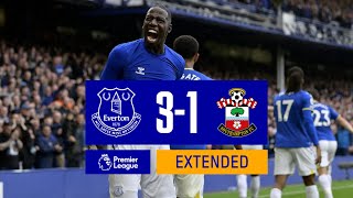 EXTENDED HIGHLIGHTS EVERTON 31 SOUTHAMPTON [upl. by Airahs183]