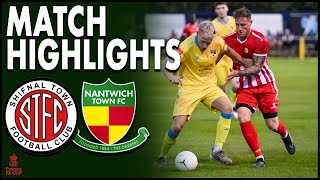 Shifnal Town 12 Nantwich Town  FA Cup 1QR Replay  6923 [upl. by Aihsekyw]