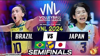 VNL LIVE │ JAPAN vs BRAZIL Live Score Update │ SEMIFINALS │VNL 2024 FIVB VOLLEYBALL NATIONS LEAGUE [upl. by Debarath]