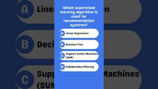 Which supervised learning algorithm is best for recommendations [upl. by Gwen]