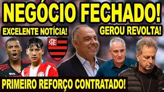 NEGÃ“CIO FECHADO FLAMENGO CONTRATA PRIMEIRO REFORÃ‡O DA JANELA DECISÃƒO GEROU REVOLTA NO MENGÃƒO E [upl. by Adnomar109]