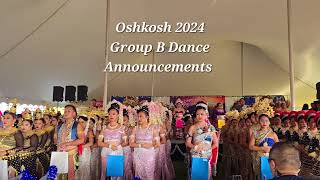 Hmong National Labor Day Festival • Oshkosh WI • Dance Announcements for Group A amp B [upl. by Koser]