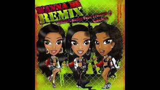 Wanna Be Remix Clean Version Audio  GloRilla Megan Thee Stallion amp Cardi B [upl. by Liz]