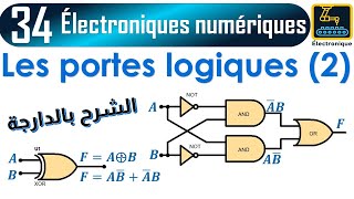 034 Les portes logiques NAND NOR XOR XNOR [upl. by Eemiaj]