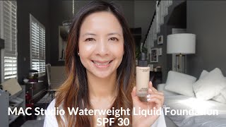 MAC Studio Waterweight Liquid Foundation SPF 30  NW15 Wear Test  Tiana Le [upl. by Arne219]