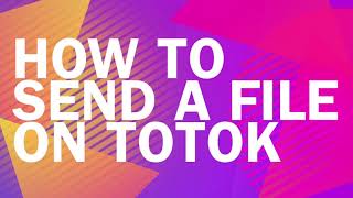 How to Send a File on ToTok  ToTok App  Unblocked Video Calls [upl. by Limaj]