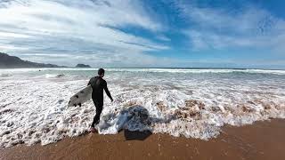 POV Surf 10 Beginner  Zarautz 3 sessions [upl. by Taryne]