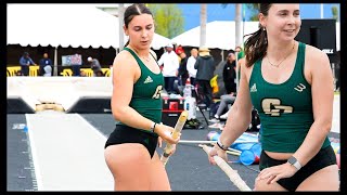 sports highlight Cal Poly womens pole vault [upl. by Walcott892]