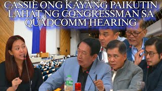 Cassie Ong kayang paikutin lahat ng congressman sa quadcomm hearing [upl. by Podvin906]