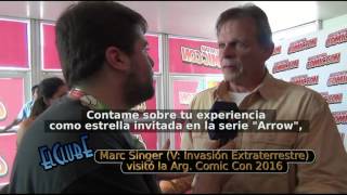 ELCLUBE entrevistó a Marc Singer quotV Invasión Extraterrestre en Arg Comic Con [upl. by Chilson]