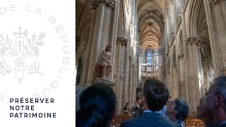 Préserver notre patrimoine  déclaration depuis la Collégiale NotreDame de SemurenAuxois [upl. by Fidelis802]