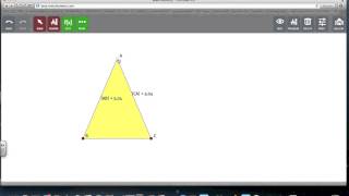 triangolo isoscele con Sketchometry [upl. by Nylyoj84]