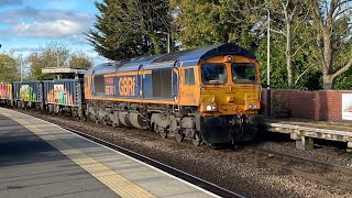 “Wensleydale Railway Association 25 years 19902015” 66761 GBRf 6Z98 amp “Ipswich Town” 66307 [upl. by Ailene]