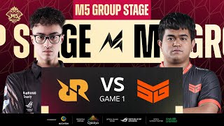 ID M5 Group Stage Hari 5  RRQ AKIRA VS TEAM SMG  GAME 1 [upl. by Ykvir]