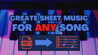 Get SHEET MUSIC for ANY SONG  QUICK TUTORIAL [upl. by Ainessej]