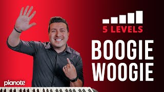 5 Levels Of The Boogie Woogie 🔥🎹 Piano Lesson with Sheet Music [upl. by Suitangi826]