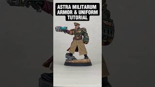 Astra Militarum Armor amp Uniform Tutorial Quick Painting Tips for Warhammer 40K warhammer40k tips [upl. by Jovita864]