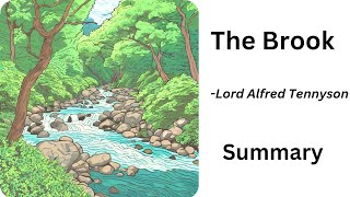 The Brook Poem summary  Lord Alfred Tennyson [upl. by Neddy249]