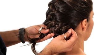 How to Turn a Braid into an Updo  Salon Hair Tutorial [upl. by Flight]