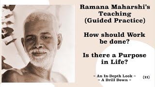 RAMANA MAHARSHI KNOWLEDGE amp PRACTICE 11  RIGHT ATTITUDE TO DO WORK  IS THERE A PURPOSE IN LIFE [upl. by Collette139]