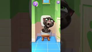 Talking Tom Funny Poop Time shorts talkingtom funnycats [upl. by Oenire]