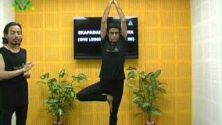 Begin yoga with one legged prayer pose [upl. by Atnom615]