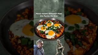 Eat Like A Hobbit to Build Muscle  High Protein Breakfast Pizza shorts [upl. by Atirat]