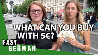 What can you buy with 5€ in Germany  Easy German 251 [upl. by Lasky202]