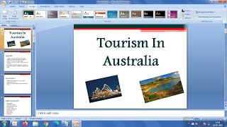 Make a PowerPoint Presentation on Tourism In Australia [upl. by Lledrac]