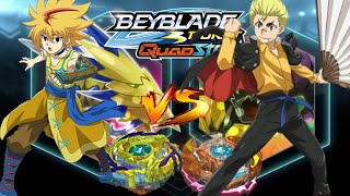 BATTEL START WITH TWO LEGENDS FAFNIR VS ROKTAVOR BEYBLADE BURST GAME PLAY [upl. by Hgielsa]