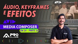 Curso Gratuito de Avid Media Composer  Parte 10  Áudio  Keyframes e Efeitos [upl. by Laen630]