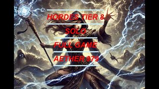 diablo 4  hordes solo full game aether 979 sorc [upl. by Hecklau]