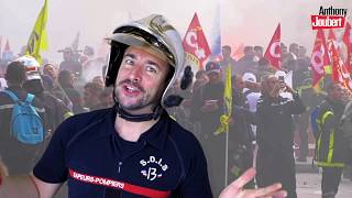 LA MANIFESTATION DES POMPIERS  parodie de quotLincendie à Rio quot par Anthony JOUBERT [upl. by Plume]