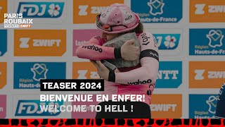 Teaser ParisRoubaix Femmes avec Zwift 2024 [upl. by Girvin]