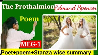 The prothalmion poem by Edmund Spencer stanza wise summarymeg1ignou [upl. by Murielle]