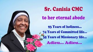 Sr Canisia CMC Funeral Mass Live I93 Years of Holiness I74 Years in Carmel I35 Years in the Mission [upl. by Conti]