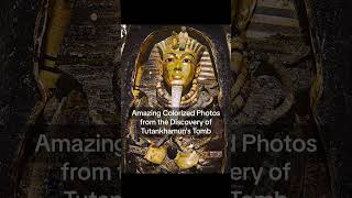 Amazing Colorized Photo of King Tutankhamuns Tomb shortsfeed history historical tomb shorts [upl. by Nyltiak]