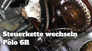 Steuerkette wechseln  Polo 6R  Motorcode CGPA CGPB [upl. by Mickey]