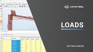 Getting Started with Consteel  How to apply loads on a structure [upl. by Nodnart]