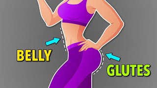 23 Minutes to a Flat Belly and Round Glutes – Home Workout [upl. by Elleiad]