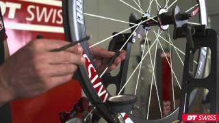 How to true a wheel DICUT  DT Swiss [upl. by Ing]