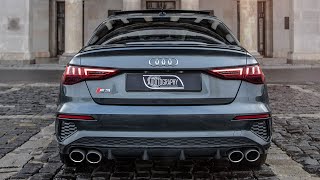 FINALLY 2021 AUDI S3 SEDAN  POPS BANGS AWESOMENESS  The new favorite in detail  The best S3 [upl. by Berner]