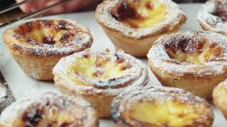 Portuguese Custard Tart Pastel de nata Recipe [upl. by Sabah]